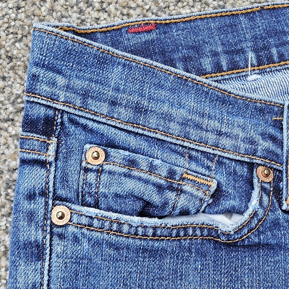 7 For All Mankind Bootcut Stretch Jeans Medium Wash Style#U07500U Womens Size 29 - Picture 4 of 16